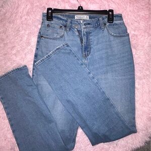 Abercrombie 90s slim straight ultra high rise curve love 27s